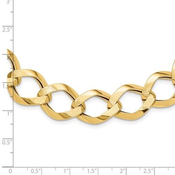 Leslie's 14K Polished Fancy Link Necklace - Picture 1 of 4